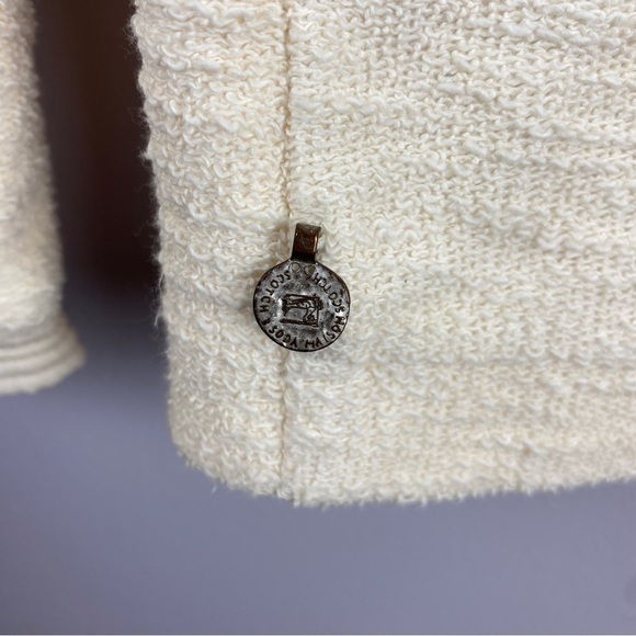 Scotch & Soda Cream Textured Cotton Open Cardigan Size 4 - Picture 9 of 11